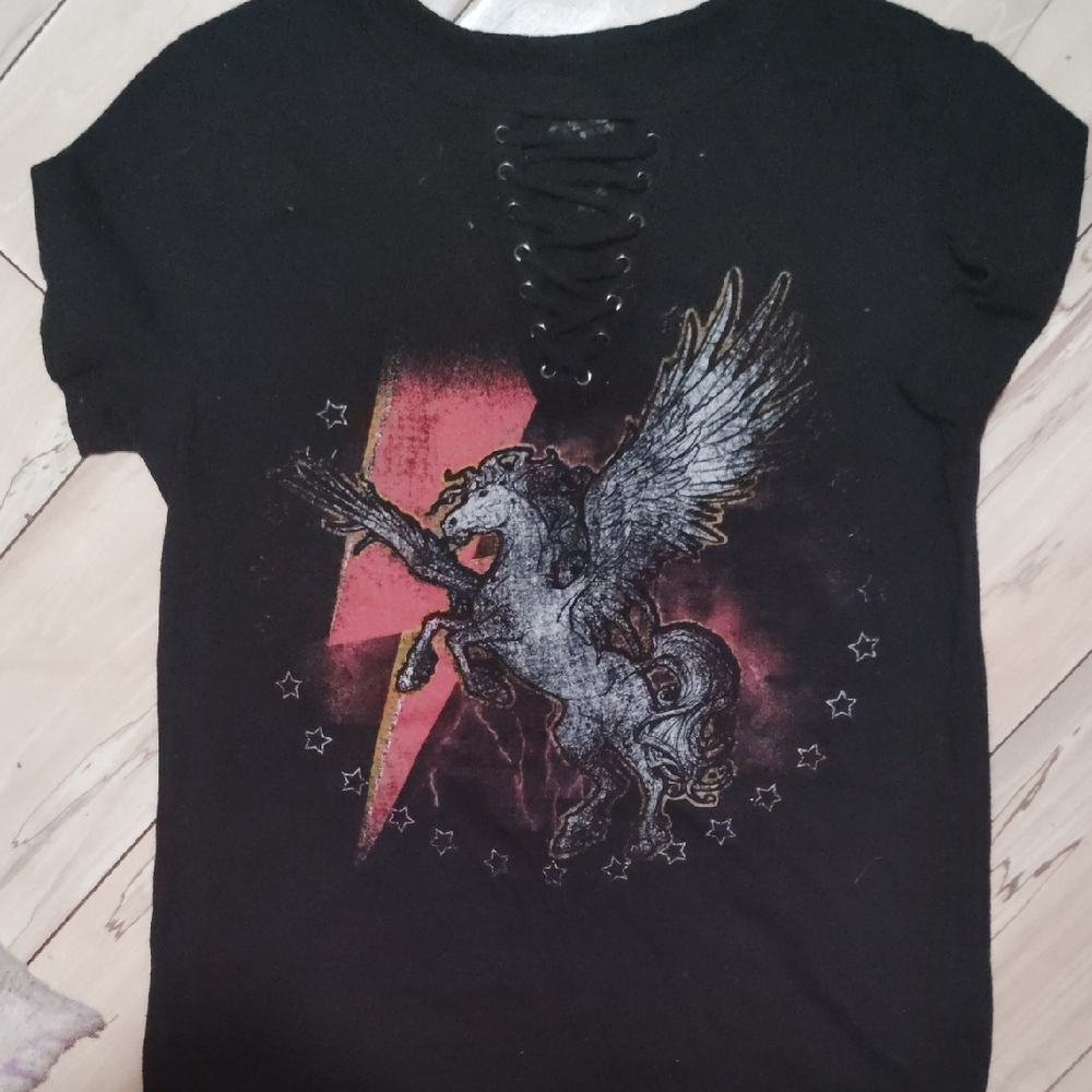 Black Unicorn Graphic Vintage Shirt